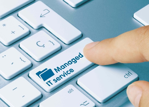 Managed IT services engineer at work